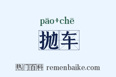 抛车是什么意思的图片